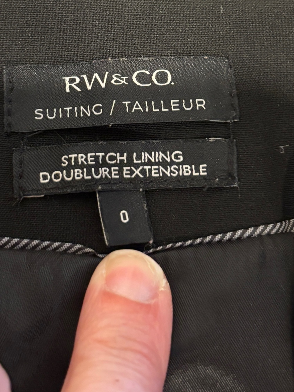 RW&CO Black Tailored Blazer Size 0 - Picture 9 of 10